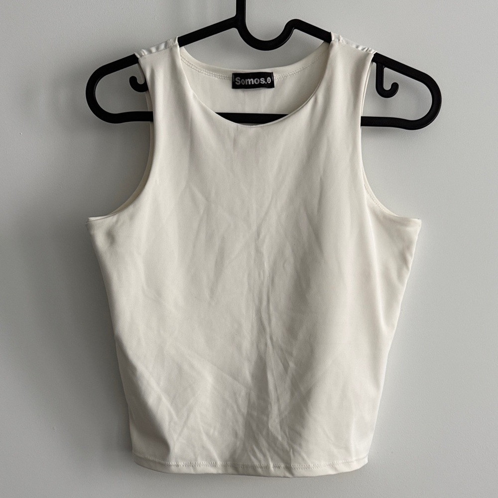Women's Elegant Ivory Tank Top